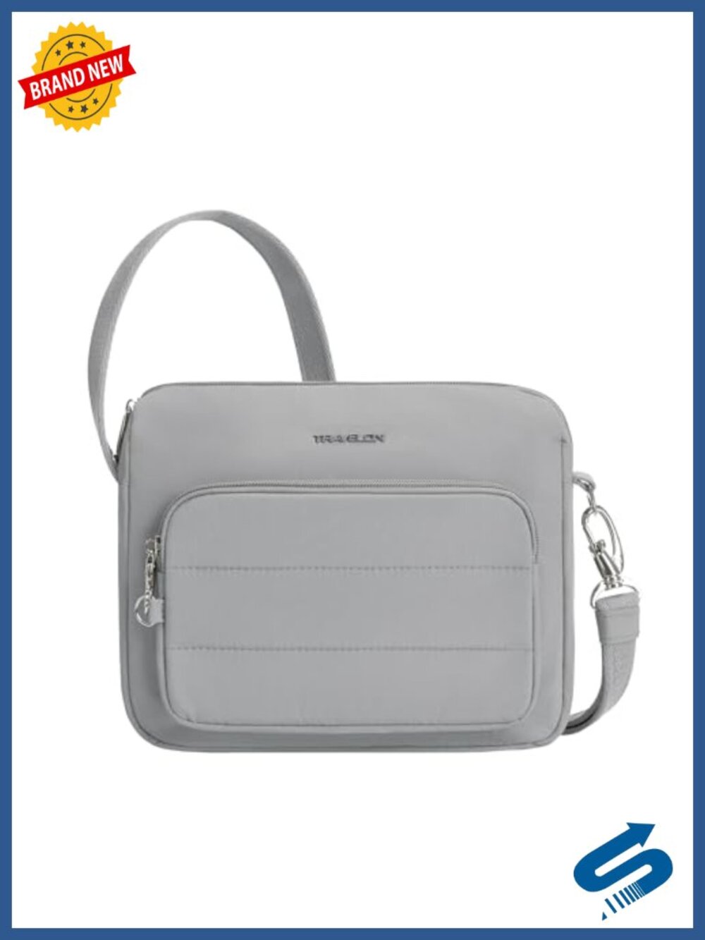 Anti-Theft East/West Crossbody Nylon Bag Locking RFID